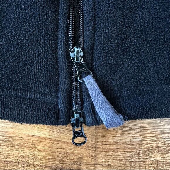 Athleta RARE Sherpa Longline Full Zip Hoodie Jacket Size Medium Black - Picture 10 of 15